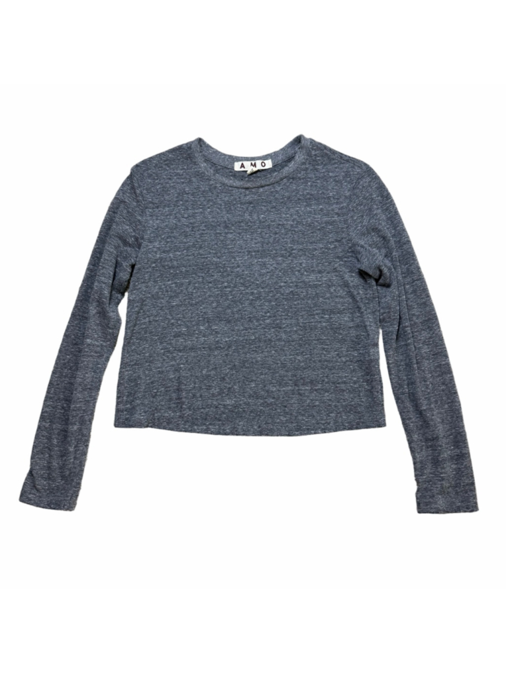 AMO Cropped Long Sleeve Tee Anthropologie Sz Small